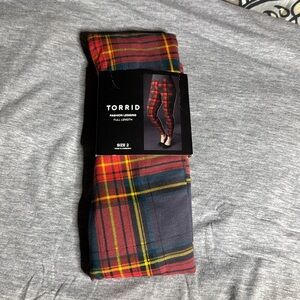 Full length plaid leggings